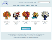 Tablet Screenshot of josephthomasflower.com